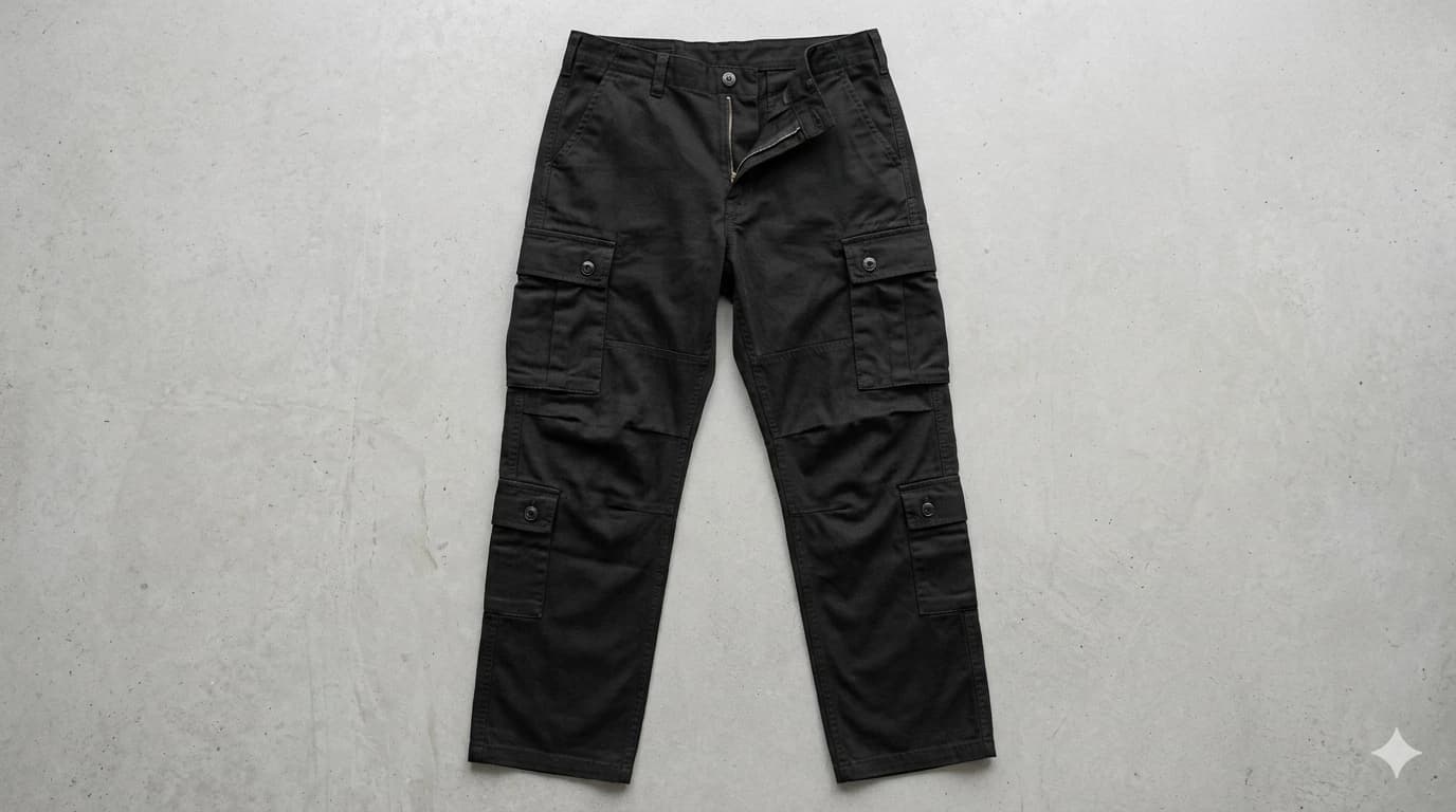 Pantalón cargo negro