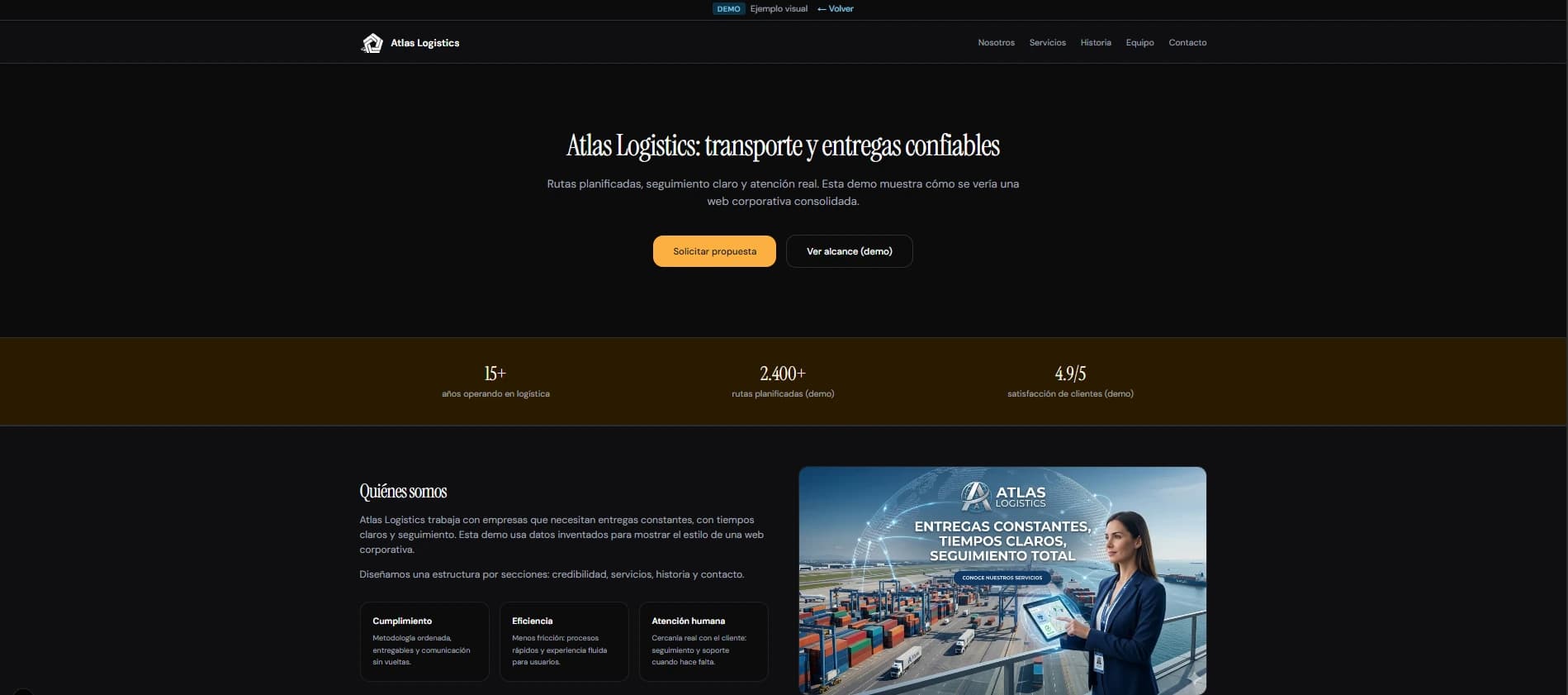 Vista previa: Sitio corporativo